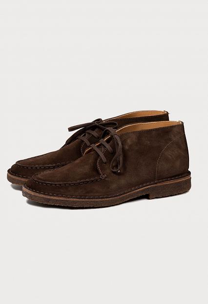 Drakes Crosby Moc Toe Chukka Dk Brown